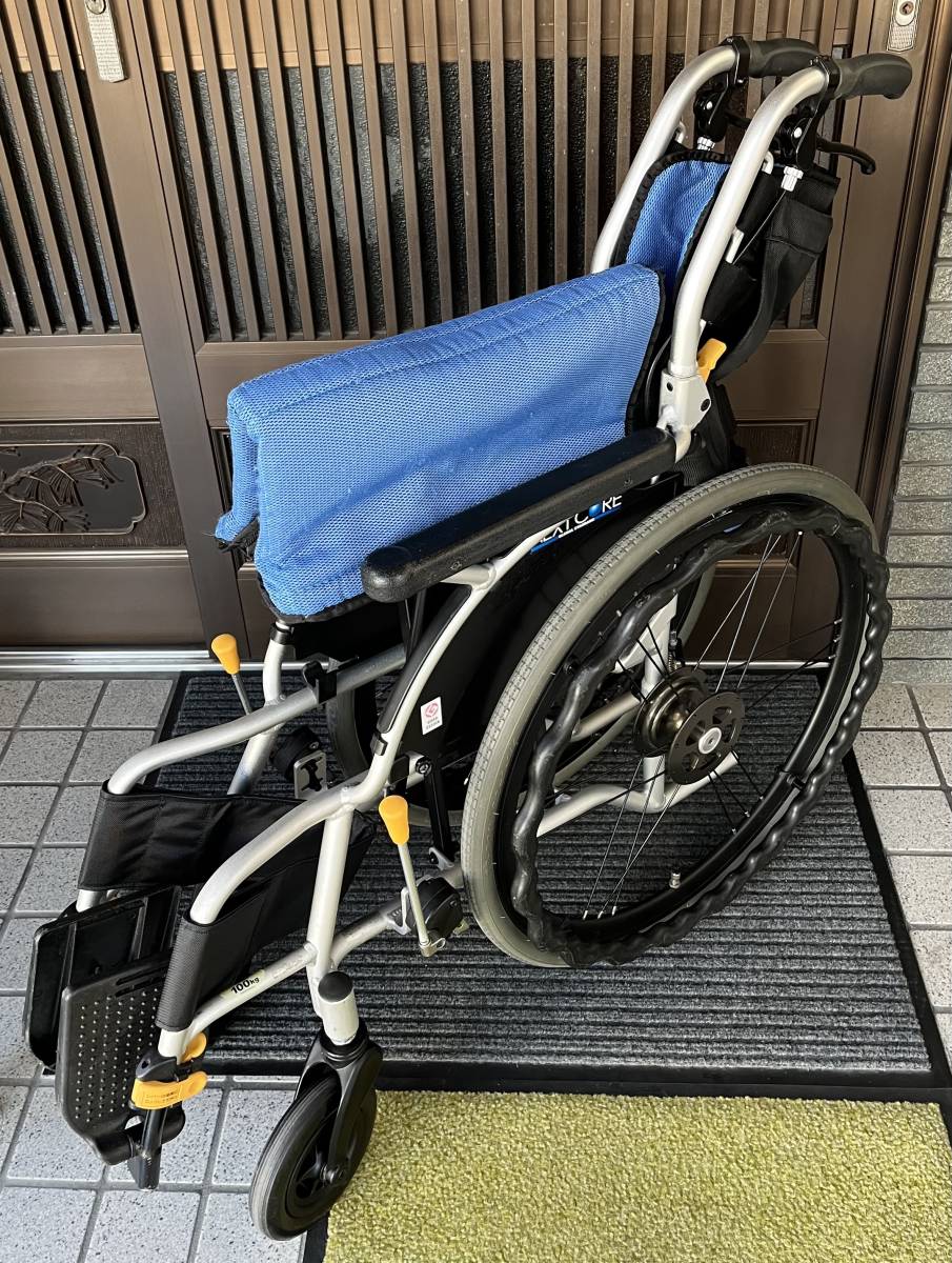 松永製作所 マツナガ 自走式軽量車椅子 ネクストコア NEXT-11B 補修部品付き　_画像8