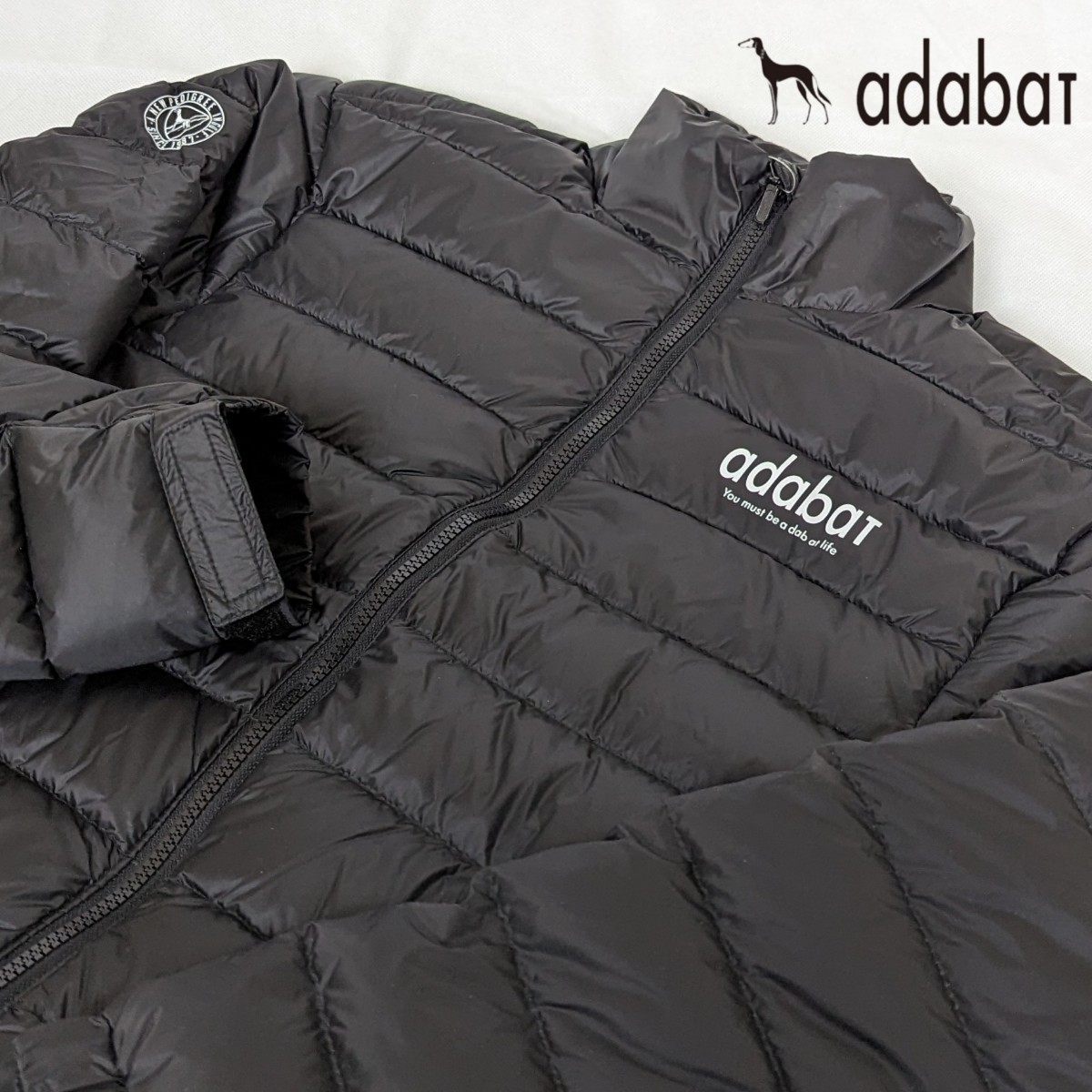 ★新品正規品 adabat アダバットメンズダウンジャケットsize L　超軽量 暖か 撥水加工　ダウン85%最高級素材使用　_画像1