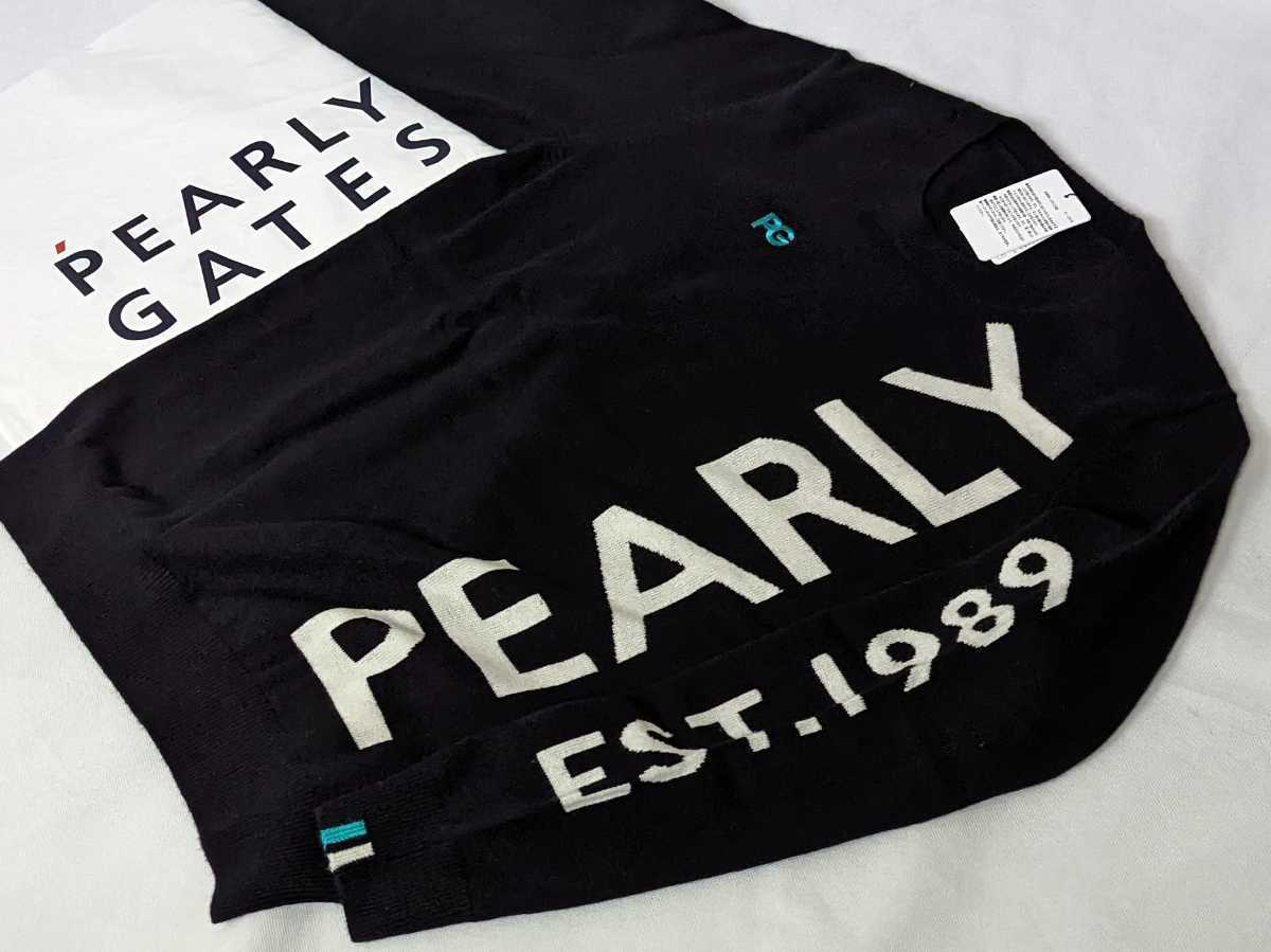 ★新品正規品 PEARLYGATES/パーリーゲイツカシミヤ クルーネックニットプルオーバー size4(M)　柔らかな肌触り抜群の保温保湿性！_画像2