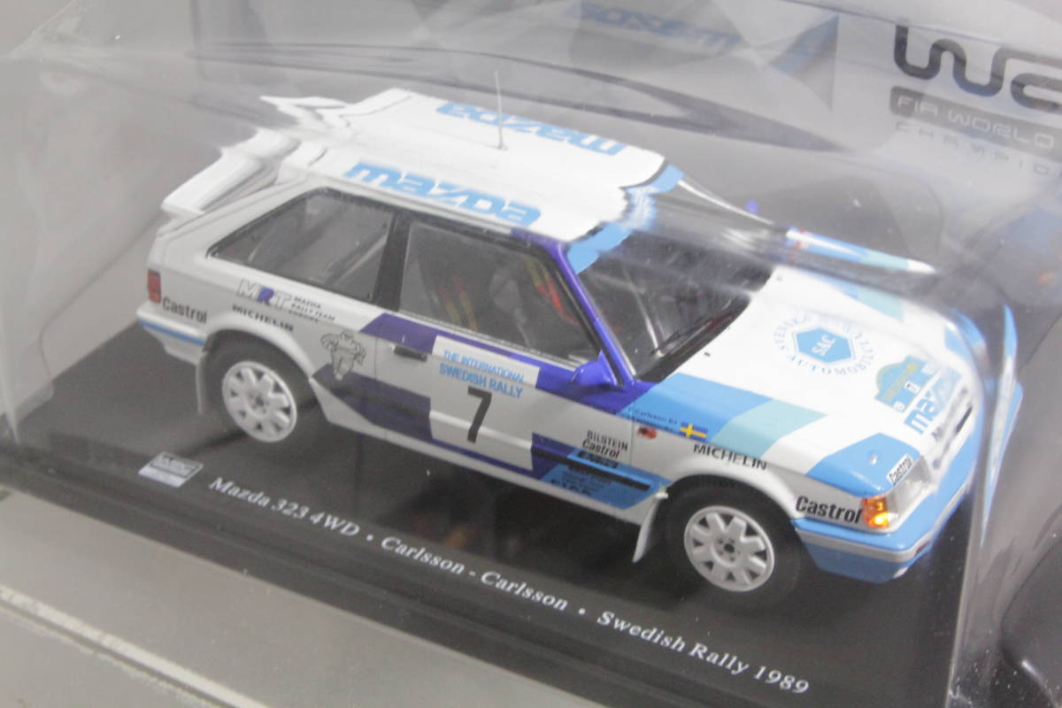 hachette 1/24 マツダ 323 ( ファミリア ) 4WD #7 カールソン スウェーデンラリー 優勝 1989_画像2