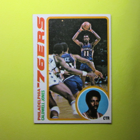 NBA 1978-79 Topps #103 Caldwell Jones_ややコーナーに傷みがあります。