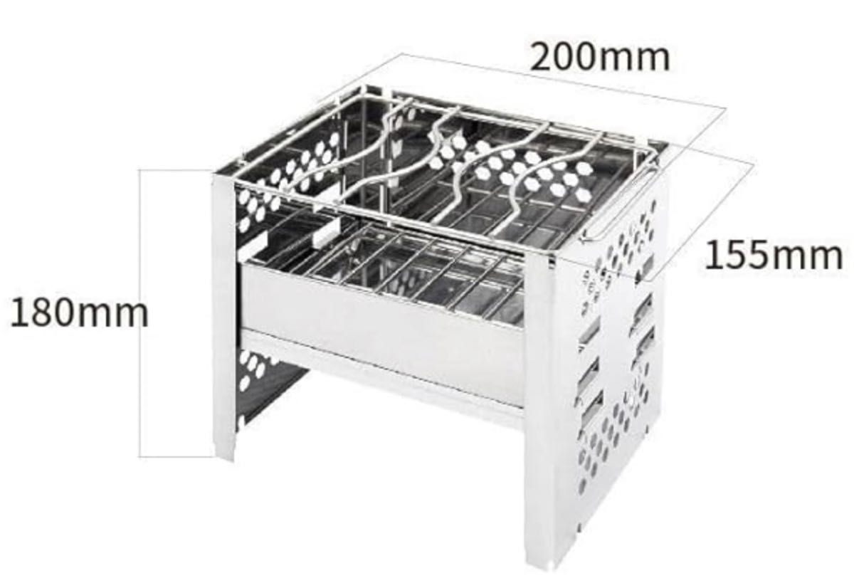 折りたたみ 焚火台 バーベキューコンロ カマド　スマートグリル　ソロキャンプ