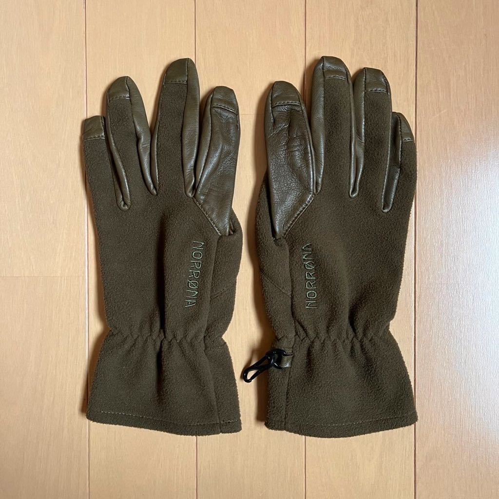 NORRONA ノローナ finnskogen Windstopper Glove 防風 耐風 レザー グローブ 革 皮 手袋 ハンティング アウトドア キャンプ 北欧_手の甲側