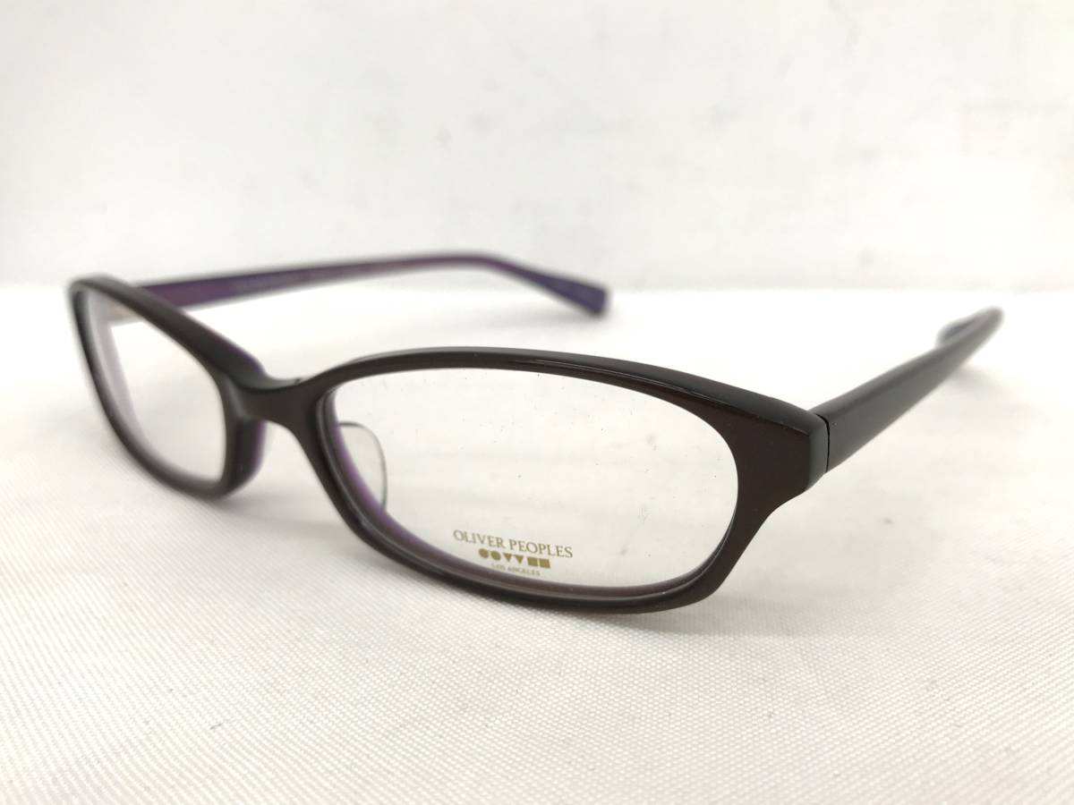 K-439 新品 未使用 メガネフレーム OLIVER PEOPLES 日本製 セルフレーム 50□16-135 フルリム 女性 レディース 男性 メンズ オシャレ_画像1