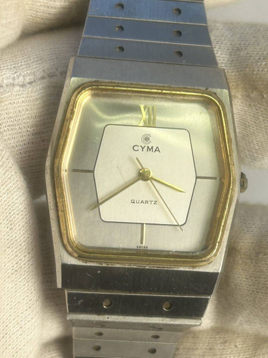 SEIKO CITIZEN CYMA 腕時計　機械式 クォーツ時計 自動巻き　手巻き　9点纏め　未確認　ジャンク　部品取り　修理　セイコー メンテナンス_画像9