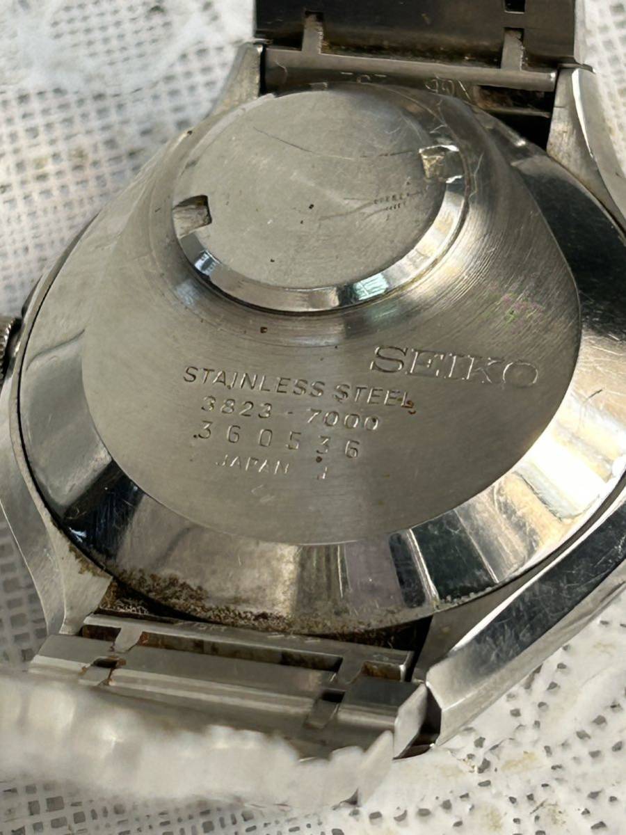 セイコー SEIKO VFA 3823-7000 腕時計 SS クォーツ メンズ腕時計　白文字盤 稼働　電池交換済み　純正ベルト　中古　QUARTZ _画像10