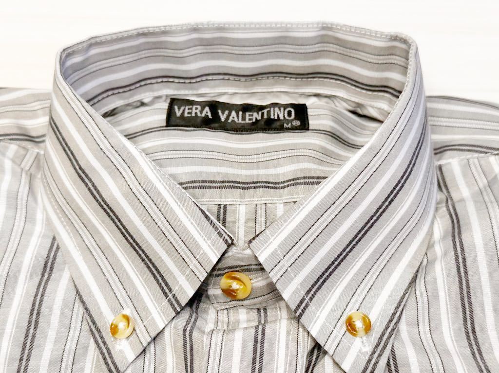 (送料無料)新品未使用品 VERA VALENTINO ヴェラ ヴァレンティノ メンズ 長袖ボタンダウンシャツ ☆サイズM 胸囲88〜96㎝、身長165〜175㎝_画像5