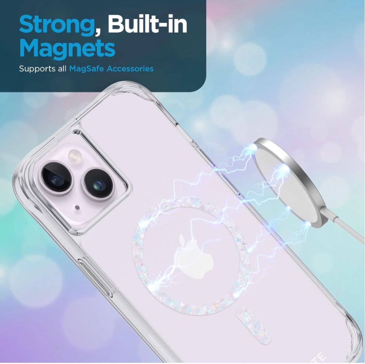 y112418m Case-Mate iPhone 14 Pro Max ケース ハイブリッドケース ダイヤモンド クリア Twinkle Diamond - Clear MagSafe対応 