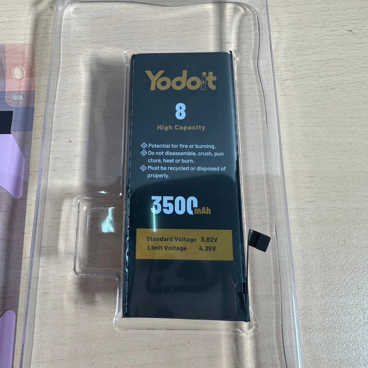 y110211m Yodoit 3500mAh iPhone 8 バッテリー 交 修理工具付き 大容量 0サイクルバッテリー PSE 認証 専門標準工具セット _画像4