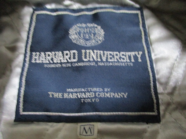 HARVARD UNIVERSITY　ハーバード大学　スタジャン　古着　人気　メンズ　オシャレ　サイズM　刺繍　ワッペン　袖革　日本製　牛革　大学_画像3