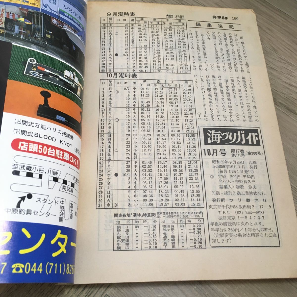 111p●海づりガイド 1984年10月号 つり案内社　新入門 クロダイ釣り 秋ギス本番 投げとボート釣り_画像10