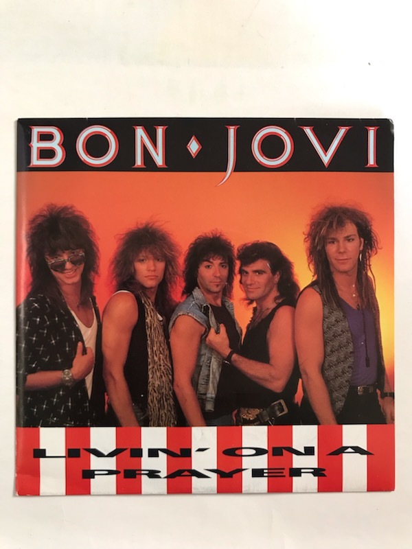 ■UKオリジ7■BON JOVI-ボン・ジョヴィ/LIVIN' ON A PRAYER b/w WILD IN THE STREETS 1986年 英VERTIGO EX！_画像1