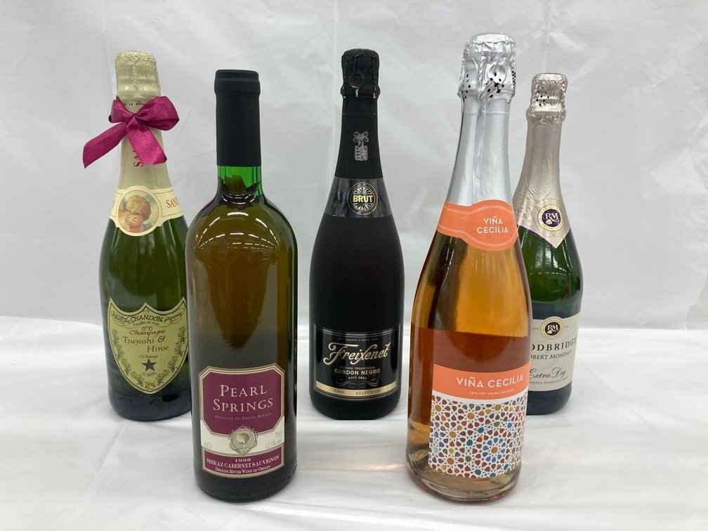 Moet & Chandon Dom Perignon ドンペリニヨン Brut　他　750mL　10-14%　5本おまとめ　未開栓　国外酒【BKAE7004】_画像1