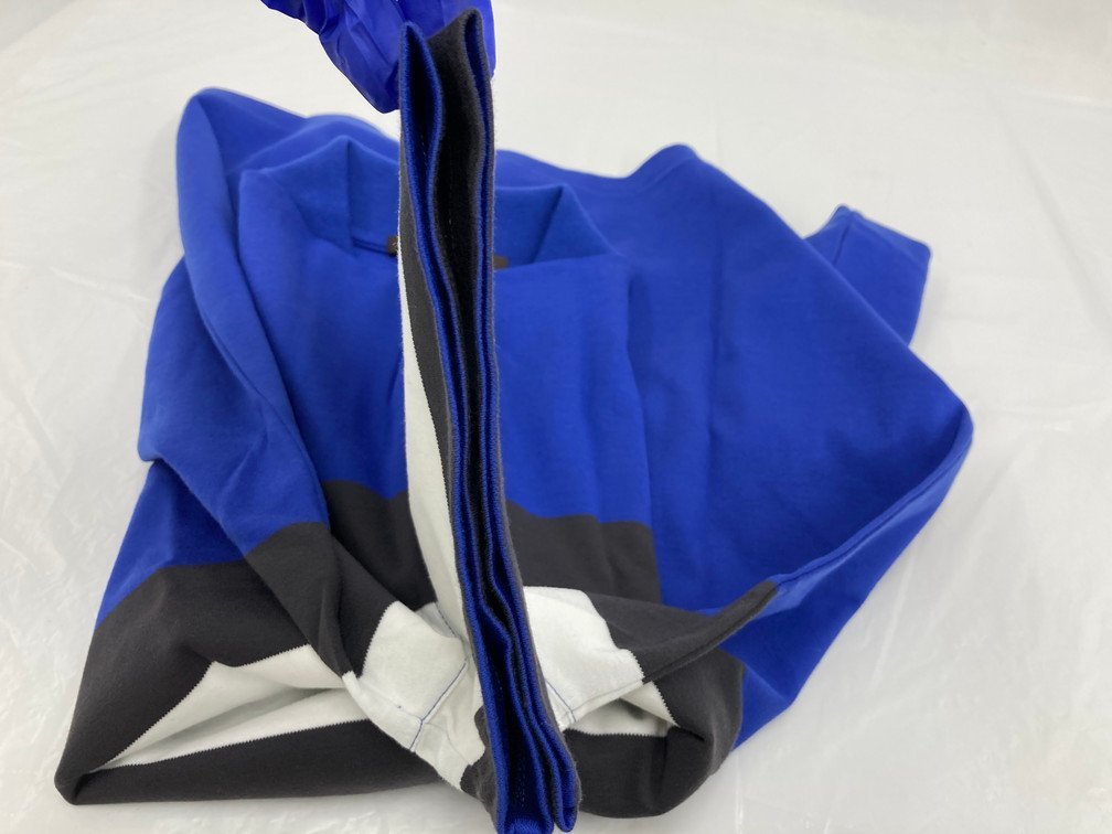 LOUIS VUITTON ルイヴィトン ポロシャツ サイズL 青×白×黒 【BKAK5056】_画像7