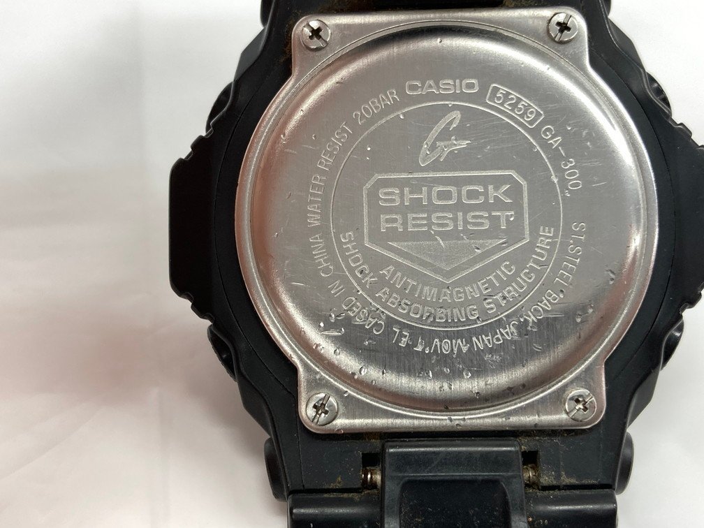 CASIO カシオ　腕時計　G-SHOCK　PROTECTION　WR20BER　GA-300 5259　取扱説明書・箱付き【BKAW7055】_画像6