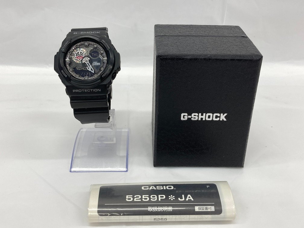 CASIO カシオ　腕時計　G-SHOCK　PROTECTION　WR20BER　GA-300 5259　取扱説明書・箱付き【BKAW7055】_画像2