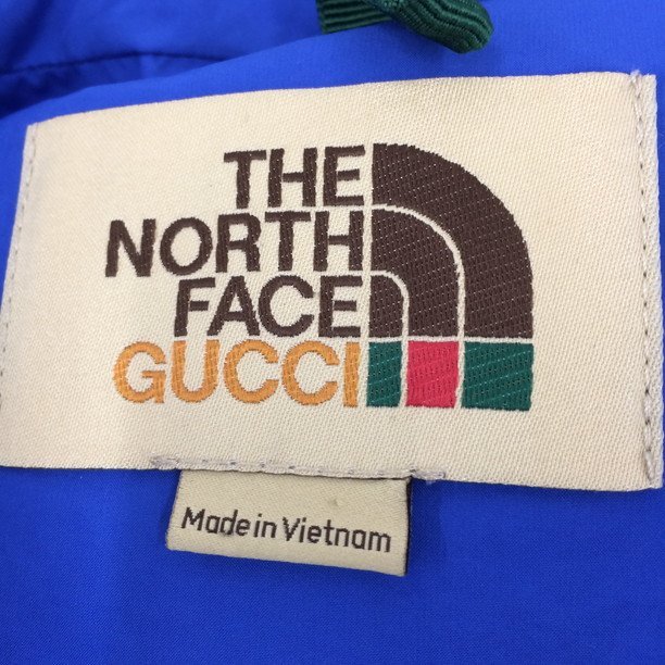 GUCCI×THE NORTH FACE　グッチ×ノースフェイス　ダウンベスト　F20 721578 NF0A5G81　ブルー　サイズM【BJBE4011】_画像4