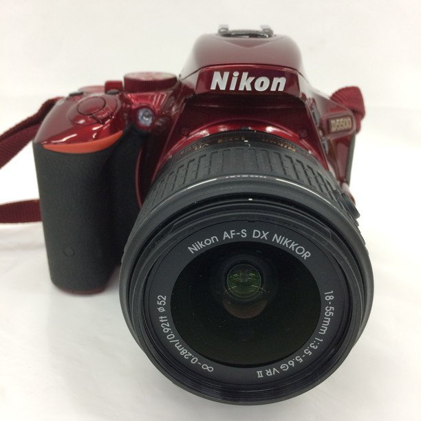 Nikon ニコン D5500 18-55VRⅡKit RED デジタル一眼 箱付【BKAD7003】_画像1