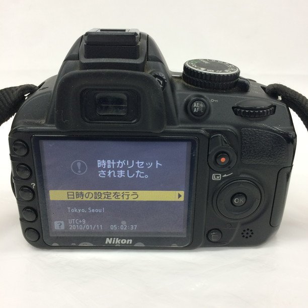 Nikon　ニコン　 一眼レフカメラ　D3100　本体＋ レンズ　NIKKOR 18-55mm　1:3.5-5.6G VR　通電確認済み　【BKAH7001】_画像3