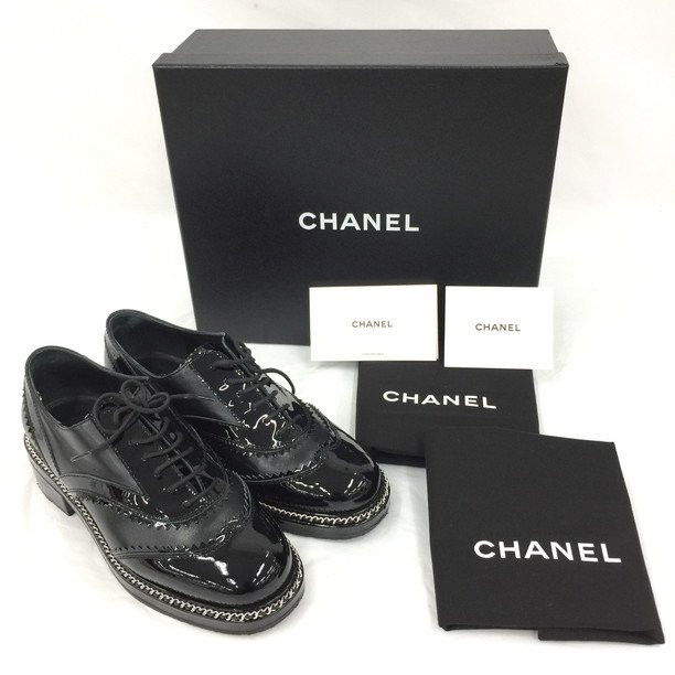 CHANEL　シャネル　ローファー　G35316　37C　箱付き【BKAH6080】_画像1