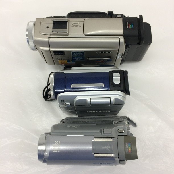 ビデオカメラ　3点おまとめ　ソニー SONY DCR-HC40　DCR-TRV10　ビクター Victor GR-DX117【BKAI8004】_画像3