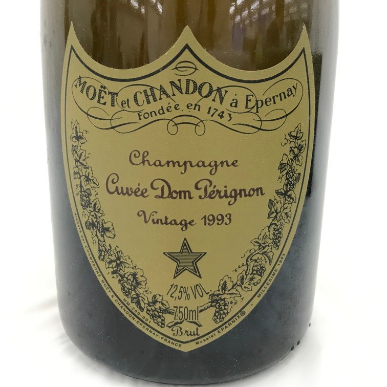 Moet & Chandon モエエシャンドン Cuvee Dom Perignon キュヴェドンペリニヨン Vintage 1993　750mL 12.5% 未開栓 国外酒【BKAF3041】_画像3