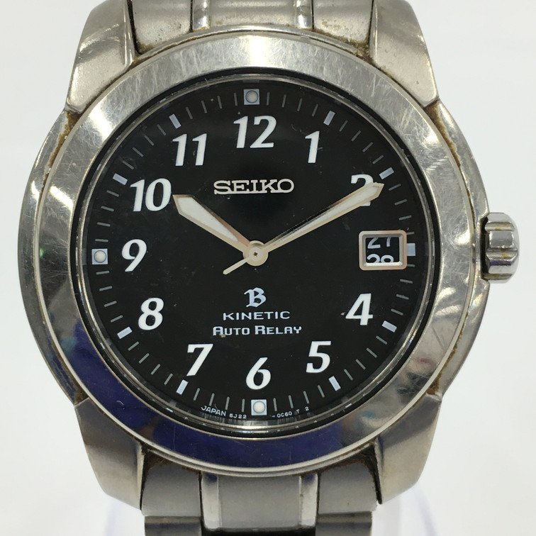 SEIKO セイコー 5J22-0D40 B KINETIC メンズ腕時計【BKAE2069】_画像1