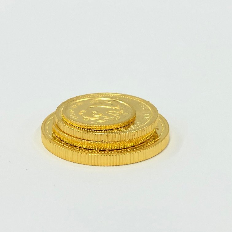 K24　金貨幣　4点おまとめ　オーストラリア・ナゲット　オーストラリア・カンガルー　中国・パンダ　総重量32.7g【BKAH6043】_画像5