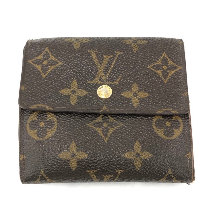 LOUIS VUITTON ルイ ヴィトン モノグラム Wホック財布 M61654/SP0096【BKAF6026】_画像1