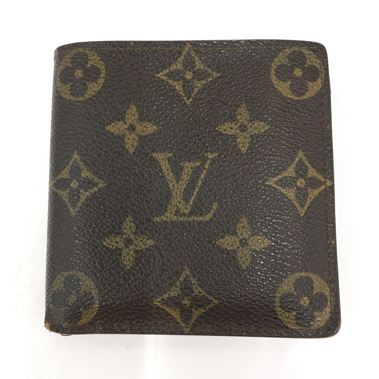 Louis Vuitton　ルイヴィトン　財布　モノグラム　ポルトビエ・カルトクレディ・モネ　M61665/CA0925【BKAH3055】_画像1