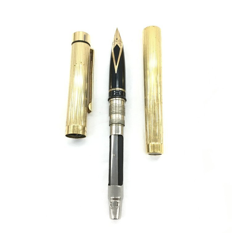 Targa by Sheaffer 万年筆、ボールペン2点セット　ゴールド系　【BKAH1006】_画像5