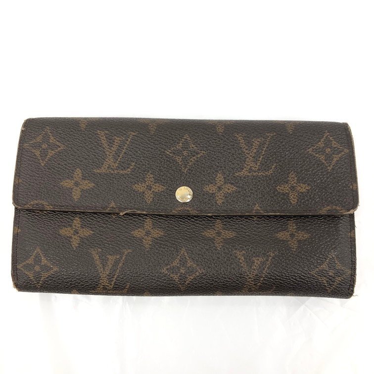 LOUIS VUITTON ルイ・ヴィトン モノグラム ポルトフォイユ サラ M61734/MI1026 長財布【BKAI3067】_画像1