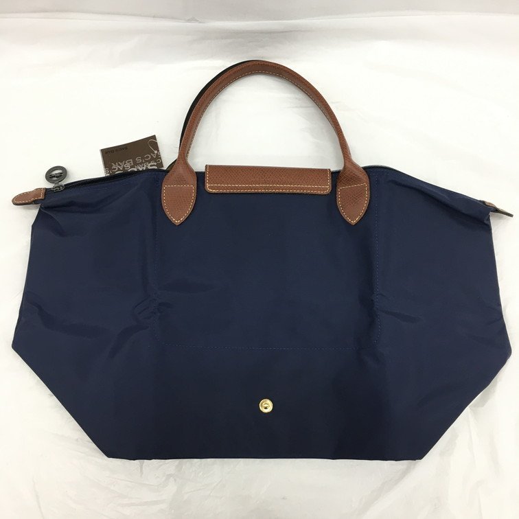 Longchamp ロンシャン トートバッグ 紺色 ナイロン【BKAL9038】_画像2