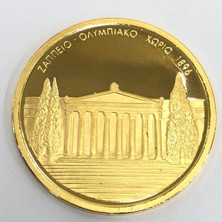 K24　アテネオリンピック　記念金貨　100ユーロ　3枚まとめ　総重量30.1g【BKAO6003】_画像6