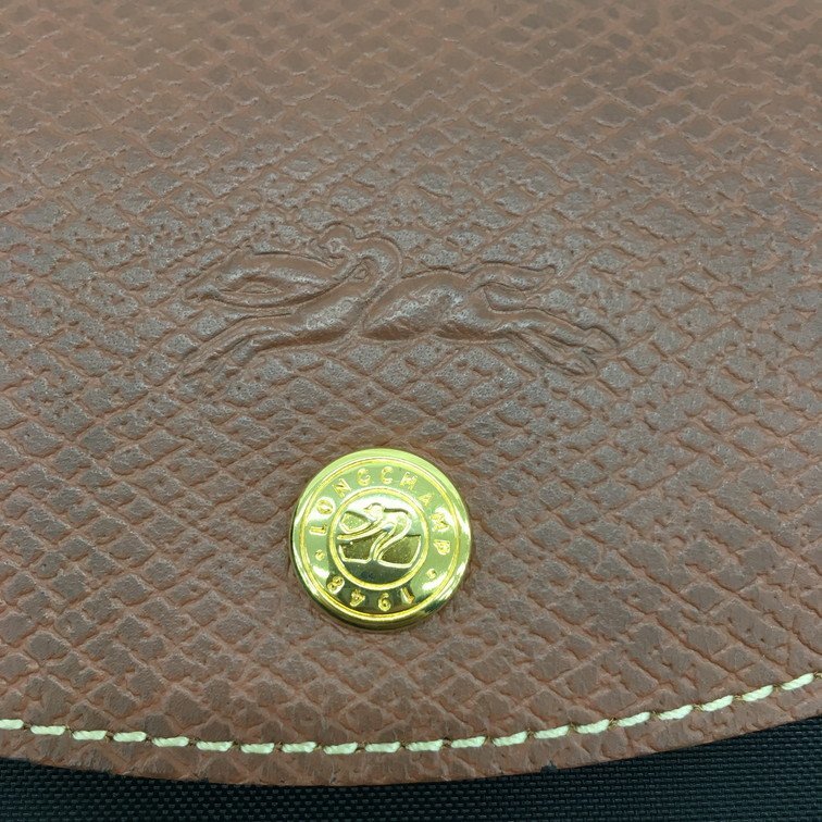 Longchamp ロンシャン トートバッグ 黒 ナイロン 【BKAL9015】_画像7