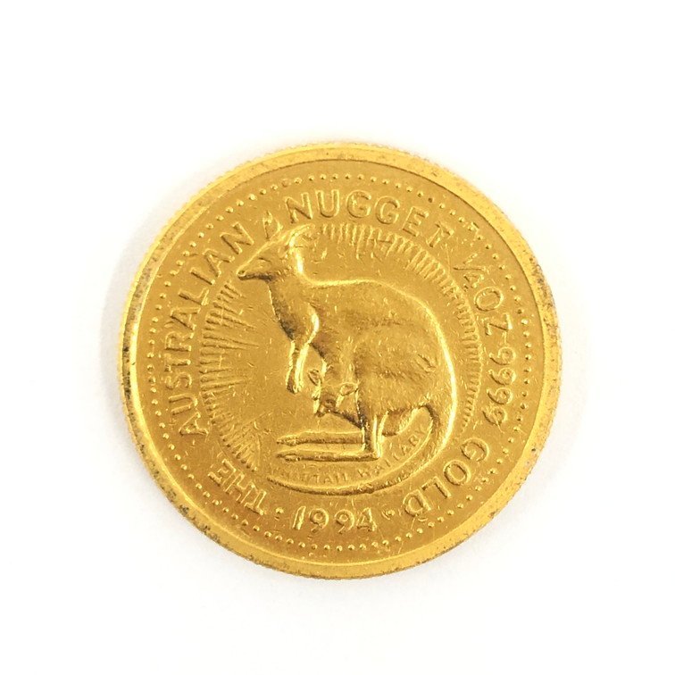 K24IG オーストラリア カンガルー金貨 1/4oz 1991 総重量7.7g