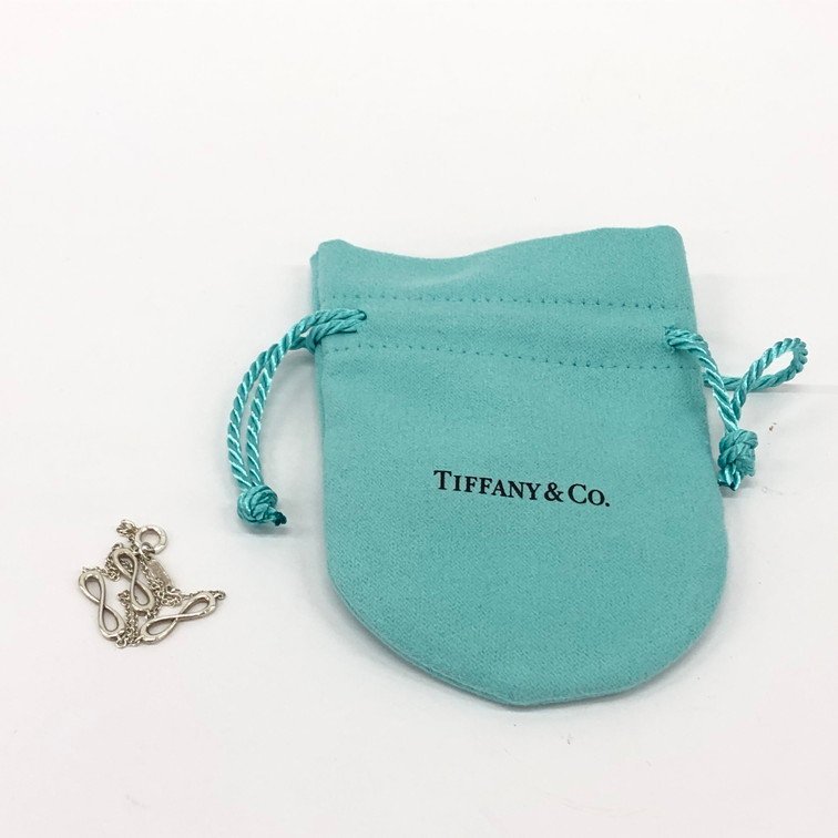 Tiffany & Co.　ティファニー　Ag925　インフィニティ　ブレスレット　総重量1.6g　保管袋付き【BKAL0011】_画像7