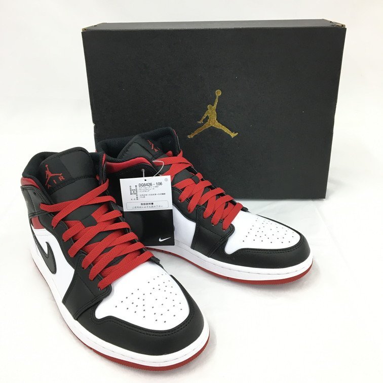 NIKE ナイキ AIR JORDAN 1 エアジョーダン1 レザー ハイカットスニーカー DQ8426-106　27.5サイズ【BKAO2046】_画像1