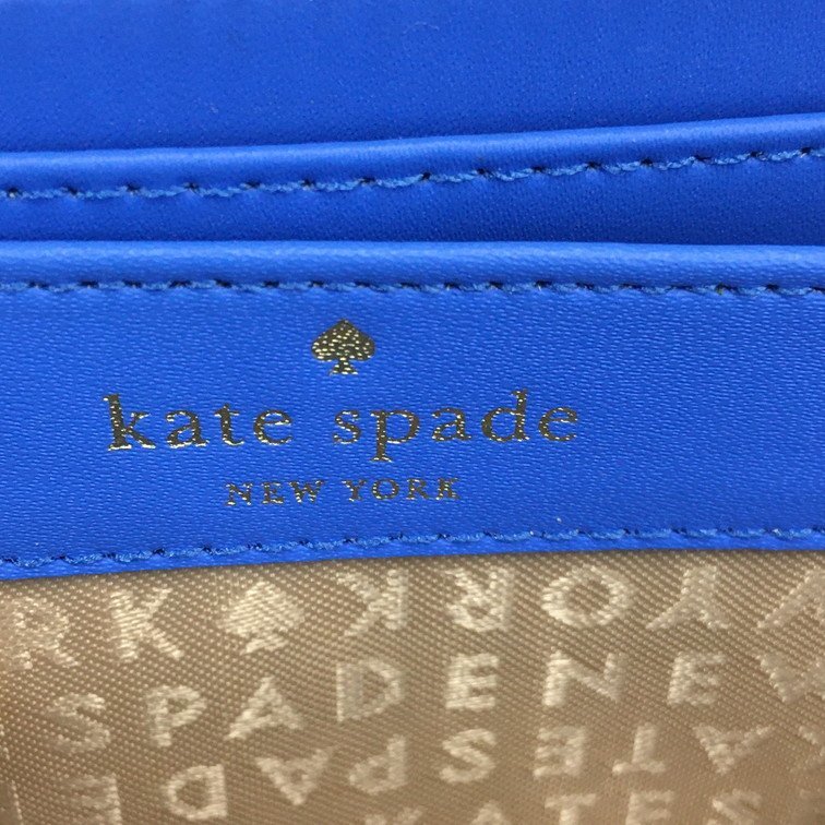 kate spade　ケイトスペード　長財布　ラウンドファスナー　ブルー【BKAQ2020】_画像7