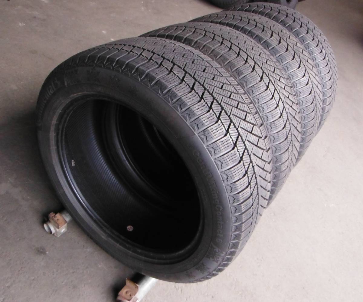 P2346　送料無料! 4本SET価格! バリ山 255/50R20 T XL スタッドレス コンチネンタル ContiViking Contakuct6 255/50/20 255/50-20_画像2