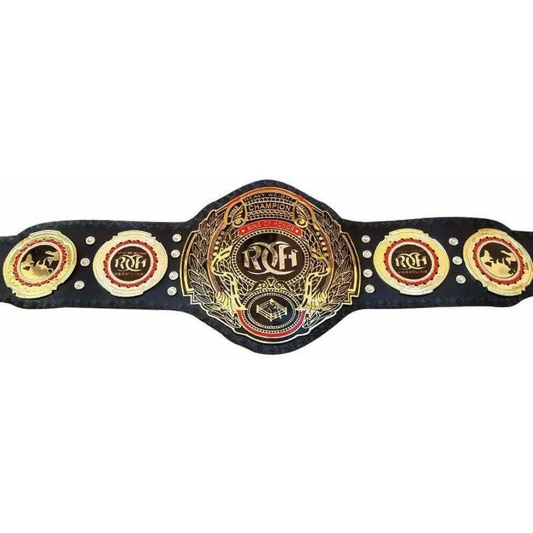 海外 送込み 　高品質ROH リング オブ オナー ヘビー級　プロレス　レスリング　チャンピオンベルト　 レプリカ_画像2