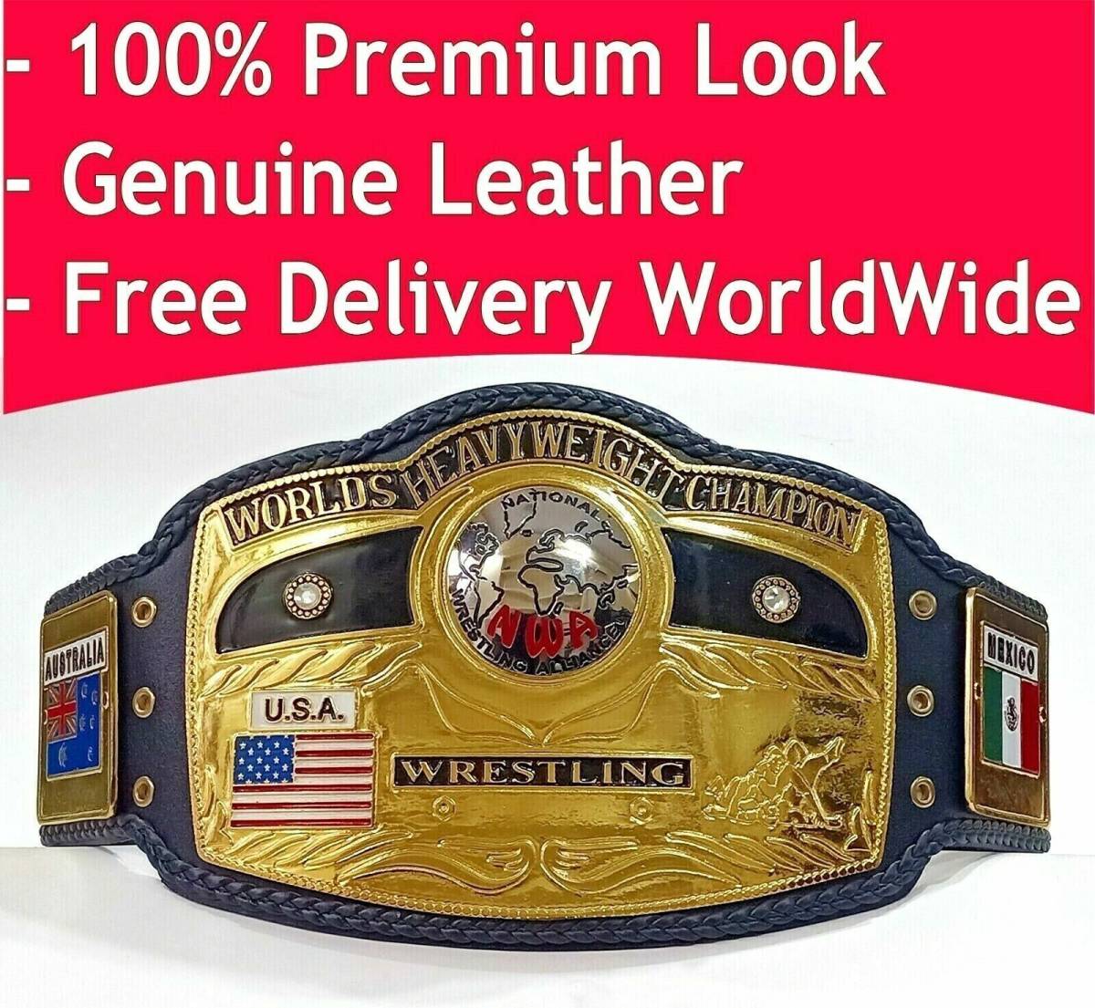 海外 送料込み 　高品質　NWA DOMED GLOBE WORLD HEAVYWEIGHT　プロレス　レスリング　チャンピオンベルト　 レプリカ_画像1