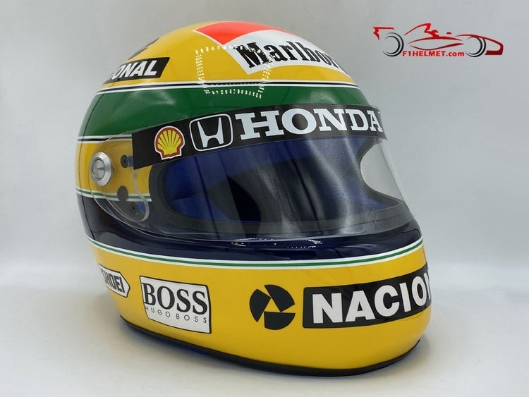  за границей включая доставку высокое качество i-ll тонн * Senna F1 1992 рейсинг шлем в натуральную величину размер размер разнообразные копия бесплатная доставка 