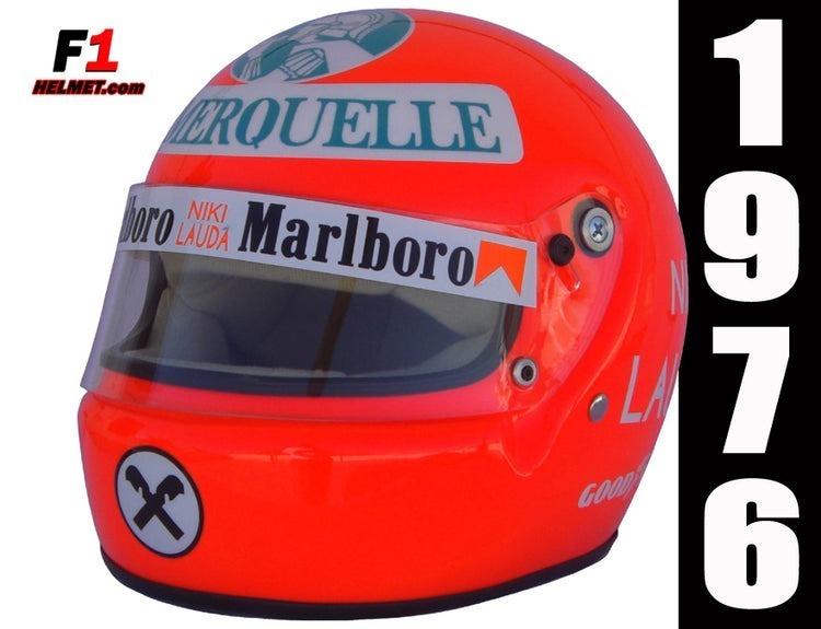 海外 送料込み 　高品質　　ニキ・ラウダ　 F1　Niki Lauda 1976 レーシング　ヘルメット　高品質　等身大サイズ　サイズ各種 レプリカ