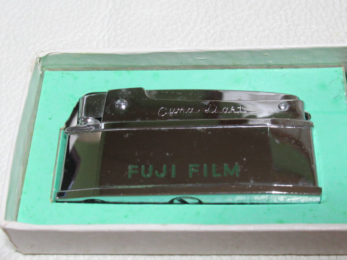 ■非売品 未使用 1960年代前 共箱付！富士フイルム FUJIFILM クイックコピー CYMA オイルライター(箱)縦5.5cm、横10.3cm、厚さ1.8ｃｍ