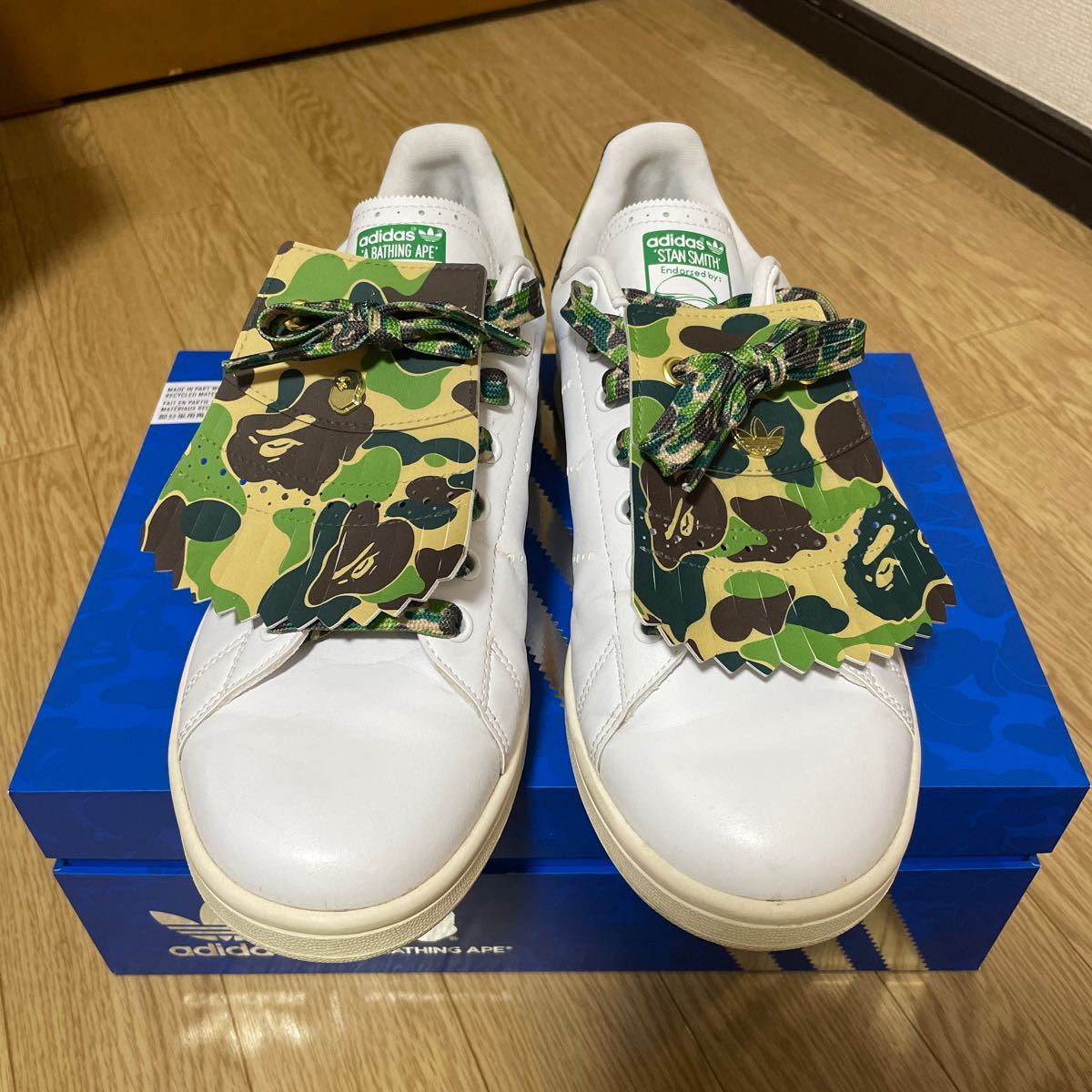 【送料込】28.0cm BAPE X ADIDAS GOLF スタンスミス ゴルフ A BATHING APE 美品 アディダスゴルフ_画像2