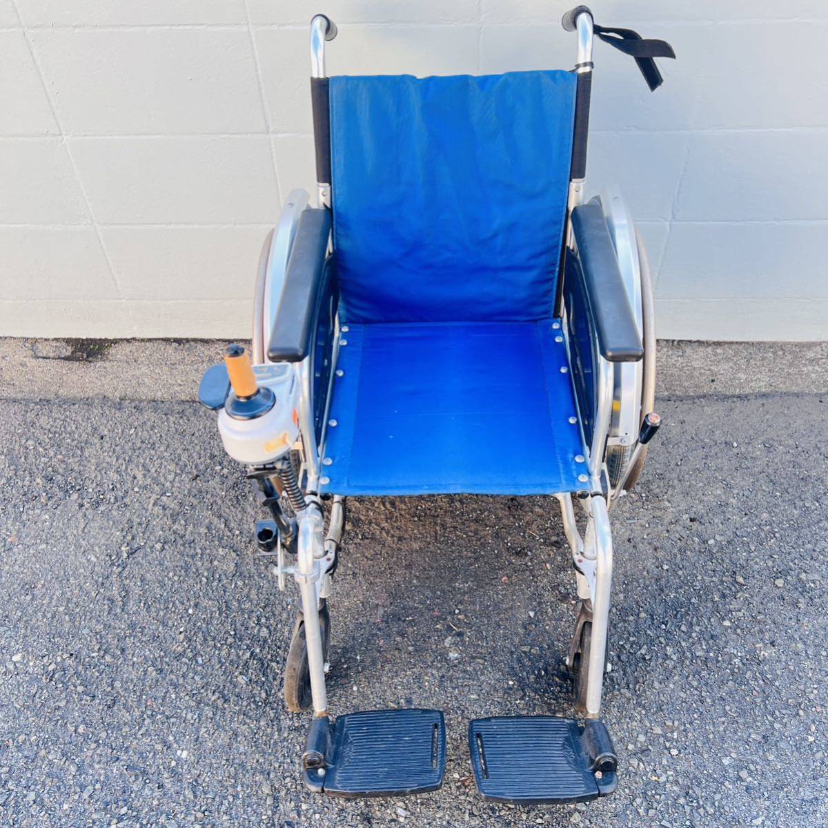 【231027-15】 YAMAHA 電動車椅子　XOC1 /NISSIN 日進医療器 折りたたみ 車椅子 NA-406FO_画像2