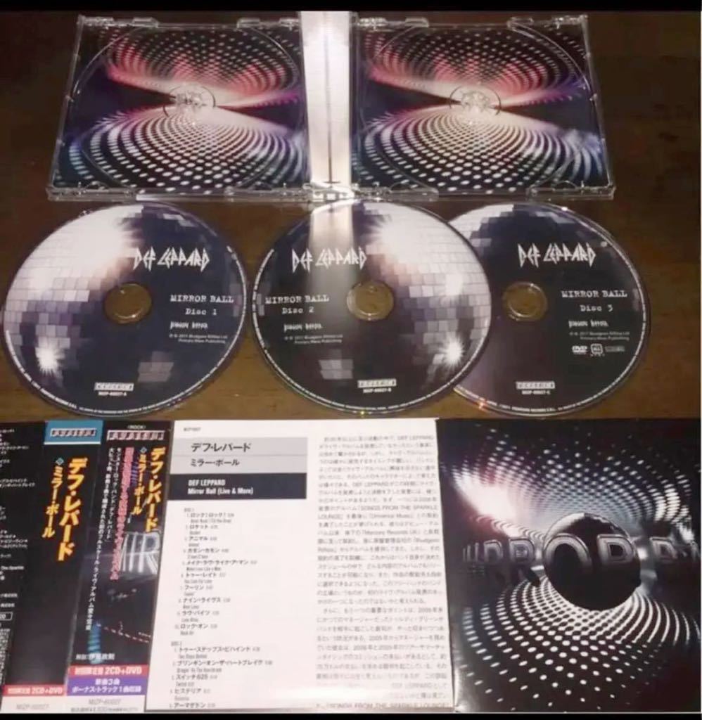 2CD+DVD！DEF LEPPARD / デフ・レパード / MIRROR BALL - LIVE & MORE / ミラー・ポール