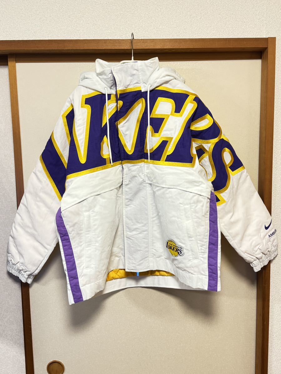 新品上下セットNike x Ambush NBA Collection Lakers Shirt White ナイキ × アンブッシュ レイカーズ セットアップジャージ　ジャケット