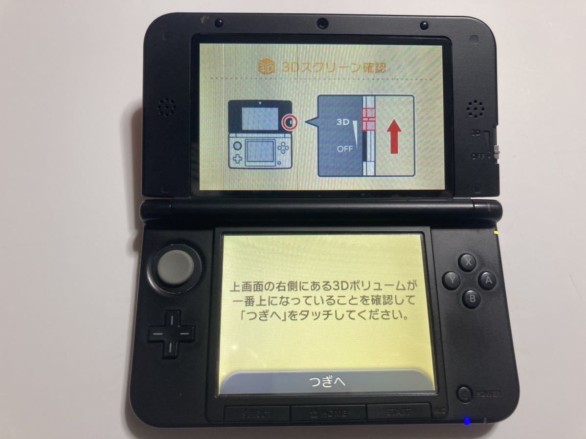 ニンテンドー 3DS LL 本体 レッド 動作確認済み 初期化済み 専用グリップ付き 送料無料_画像3